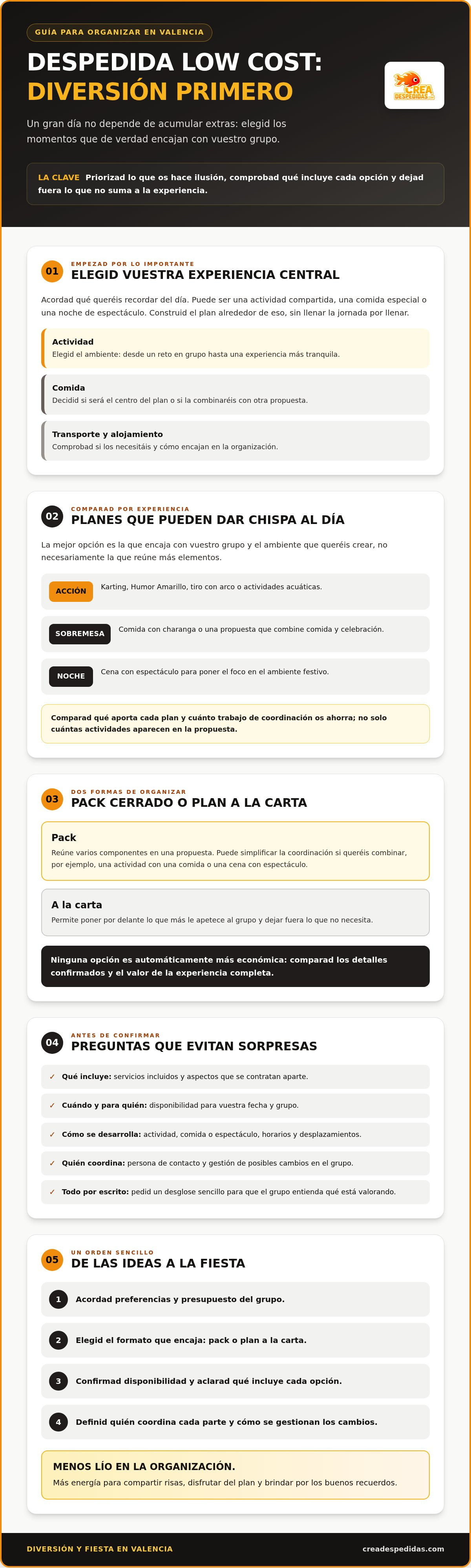 Despedida low cost valencia