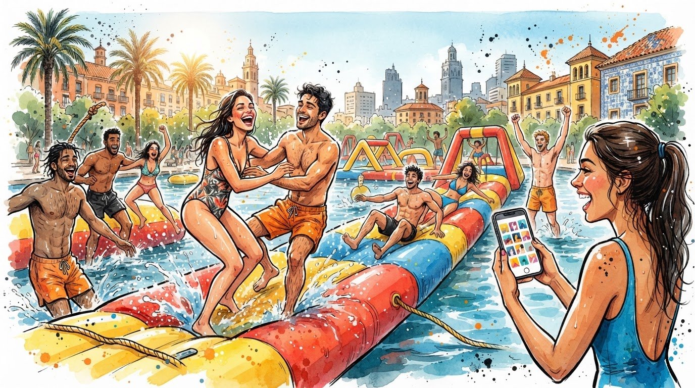 Humor amarillo en Valencia para despedidas: cómo reunir todas las fotos del grupo