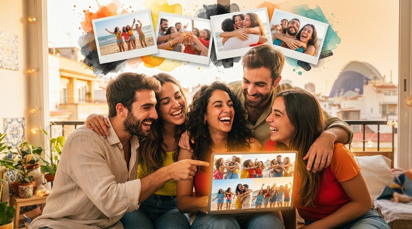 Ideas para un vídeo de recuerdo de la despedida con fotos y anécdotas