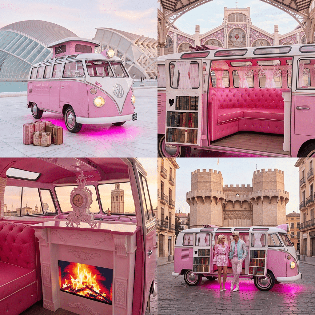 Limusina rosa para despedida de soltera en Valencia