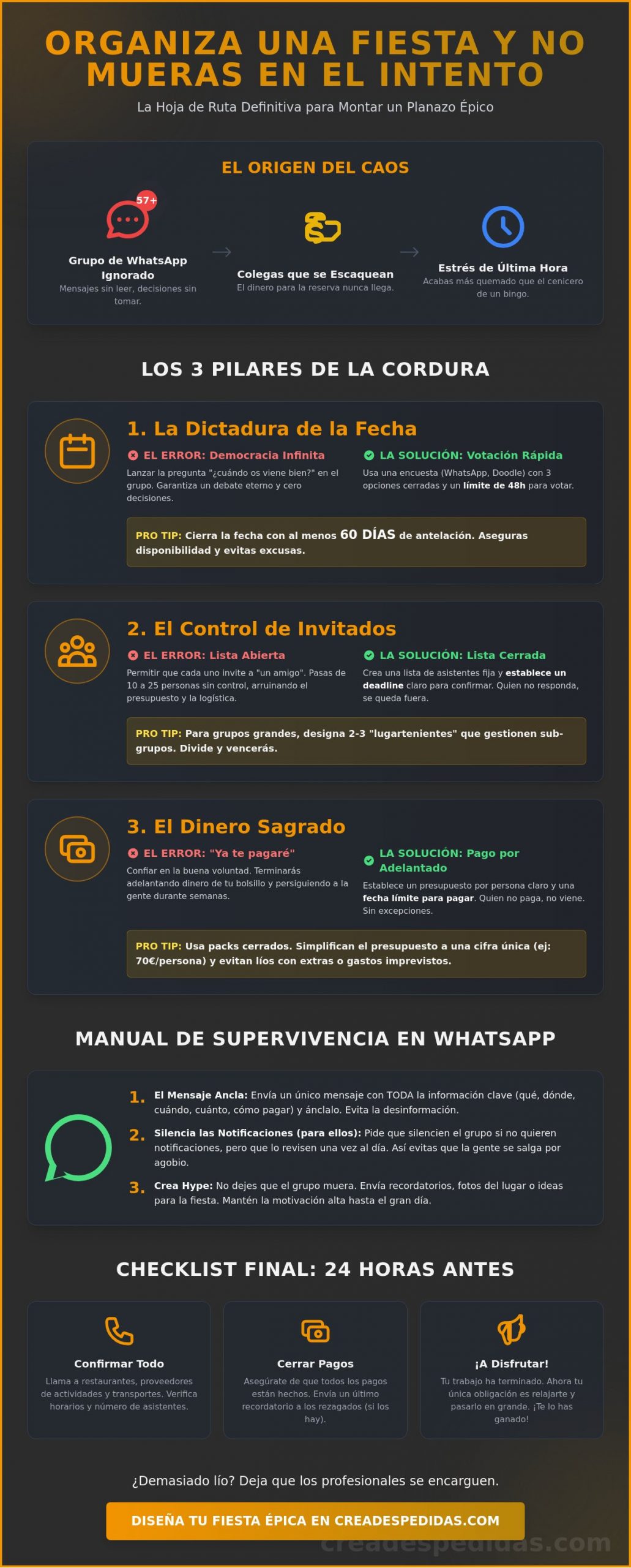 Cómo organizar una fiesta y no morir en el intento: La guía definitiva para un planazo legendario