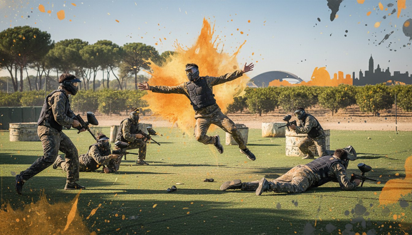 Paintball para despedidas en Valencia 2026 La guía definitiva para una batalla épica - Hero Image - Crea despedidas Valencia Paintball para despedidas en Valencia 2026: La guía definitiva para una batalla épica