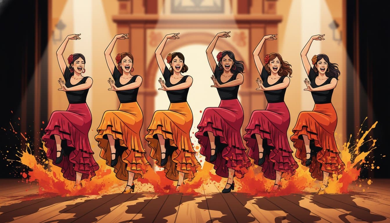 Taller de flamenco para despedidas en Valencia Taconea y disfruta al máximo - Hero Image - Crea despedidas Valencia Taller de flamenco para despedidas en Valencia: ¡Taconea y disfruta al máximo!