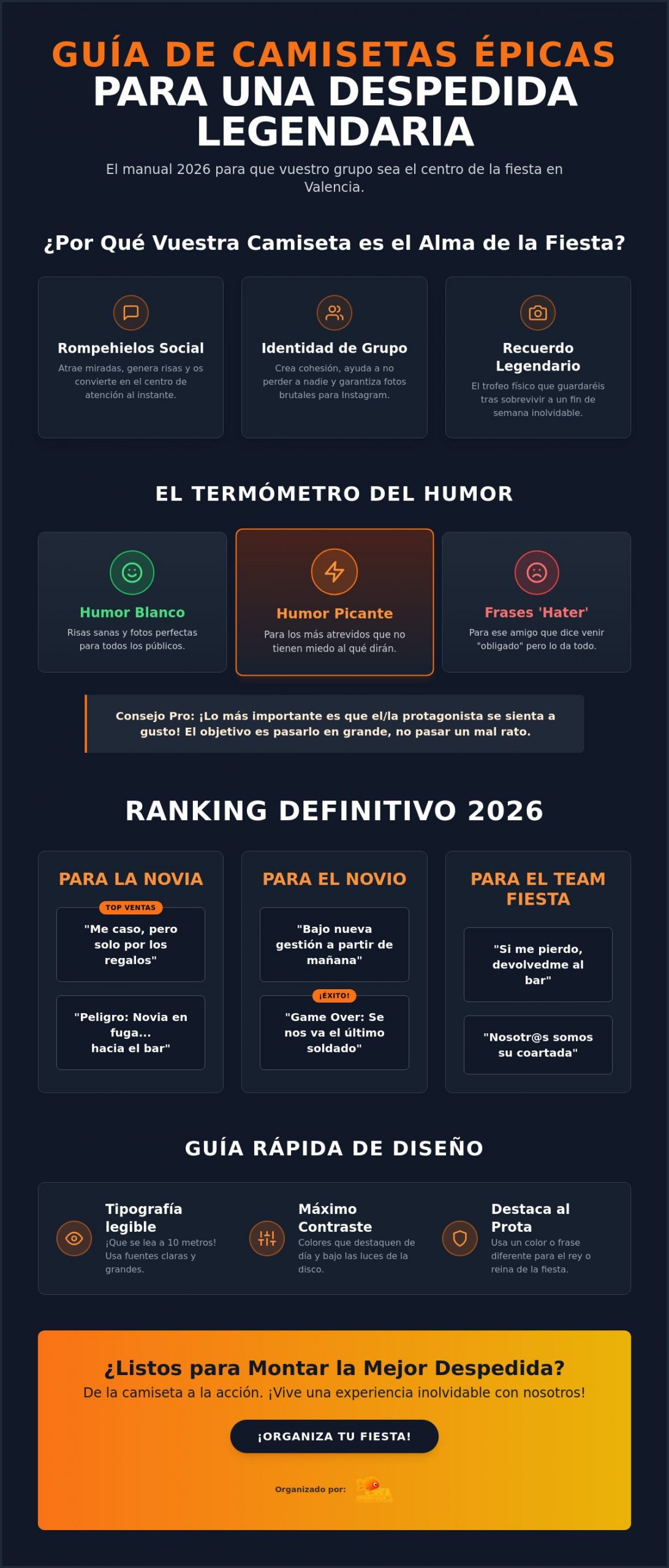 Frases divertidas para camisetas de despedida: ¡El manual definitivo para 2026!